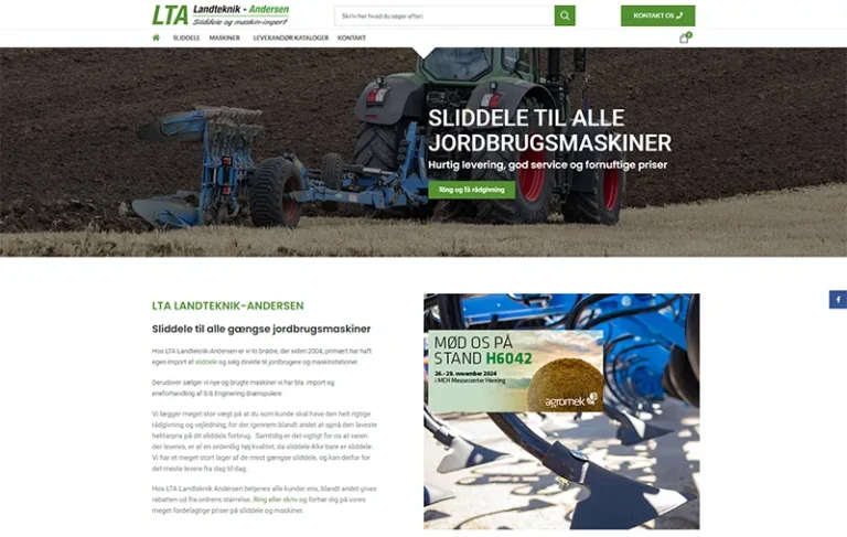 Screenshot af Landteknik-Andersen