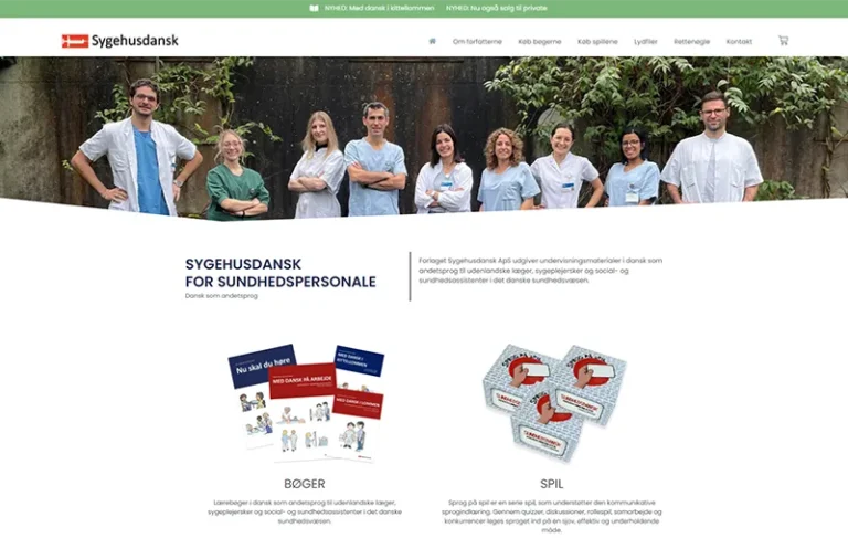 Screenshot af Sygehusdansk